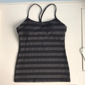 Lululemon Striped Tank Top w/ Shelf Bra
